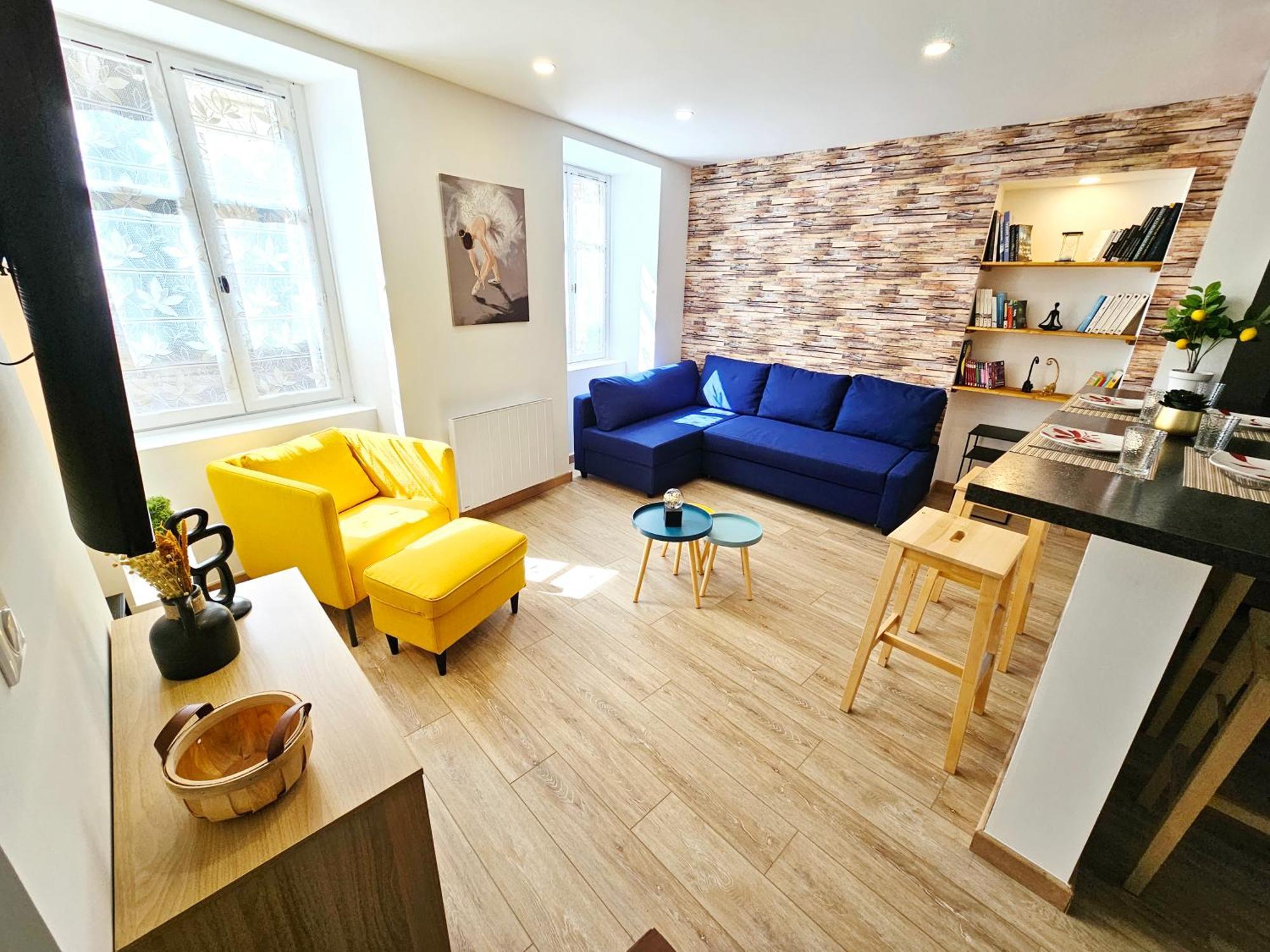Rez De Chaussee Appartement A Tournus - Yellow Bagian luar foto